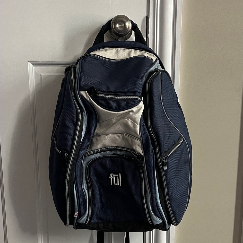 Ful Navy and White Men's Backpack